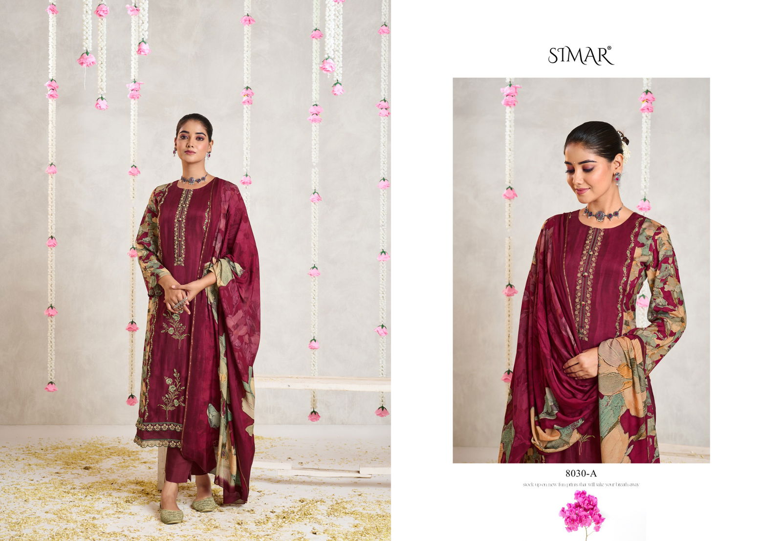 Kanika By Glossy Jam Satin Printed Dress Material Wholesale Online